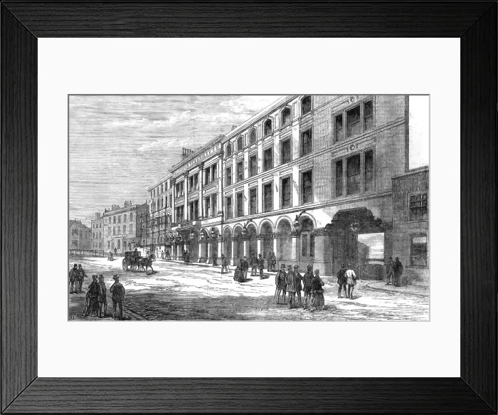 Framed Print : Scene of the calamity at the Bristol Theatre, 1870. Creator: Unknown Framed Print : Scene of the calamity at the Bristol Theatre, 1870. Creator: Unknown