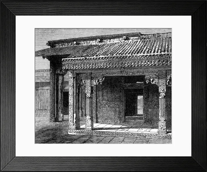 Framed Print : Indian Architecture: Palace of the Sultana at Futtehpore Sikree, (Mohammedan, 16th Century), 1870. Creator: Unknown Framed Print : Indian Architecture: Palace of the Sultana at Futtehpore Sikree, (Mohammedan, 16th Century), 1870. Creator: Unknown