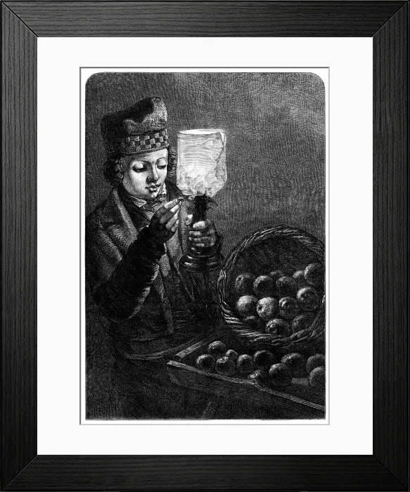 Framed Print : The Doubtful Coin, by W. Hunt, 1870. Creator: Unknown Framed Print : The Doubtful Coin, by W. Hunt, 1870. Creator: Unknown