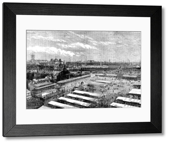 Framed Print : Meeting of the Royal Agricultural Society at Wolverhampton, 1871. Creator: Unknown Framed Print : Meeting of the Royal Agricultural Society at Wolverhampton, 1871. Creator: Unknown