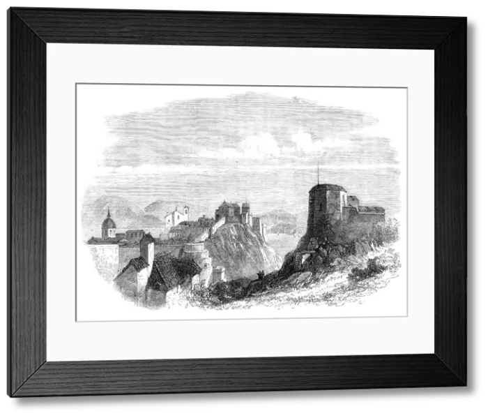 Framed Print : Ragusa, Dalmatia: view from the Borgi Pille Suburb, 1870. Creator: Unknown Framed Print : Ragusa, Dalmatia: view from the Borgi Pille Suburb, 1870. Creator: Unknown