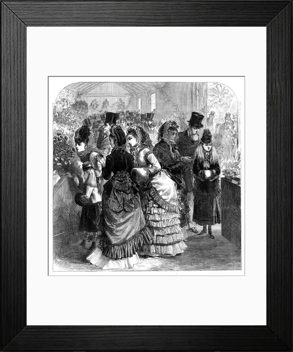 Framed Print : Show of Spring flowers in the Botanic Gardens, Regent's Park, 1870. Creator: Unknown Framed Print : Show of Spring flowers in the Botanic Gardens, Regent's Park, 1870. Creator: Unknown