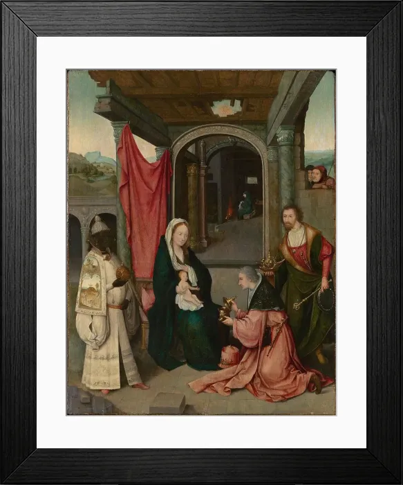 Framed Print : The Adoration of the Magi, 1524. Creator: Bosch; Hieronymus; (School) () Framed Print : The Adoration of the Magi, 1524. Creator: Bosch; Hieronymus; (School) ()