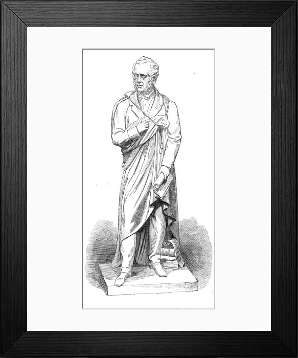 Framed Print : Statue of Lord Palmerston at Southampton, 1869. Creator: Unknown Framed Print : Statue of Lord Palmerston at Southampton, 1869. Creator: Unknown