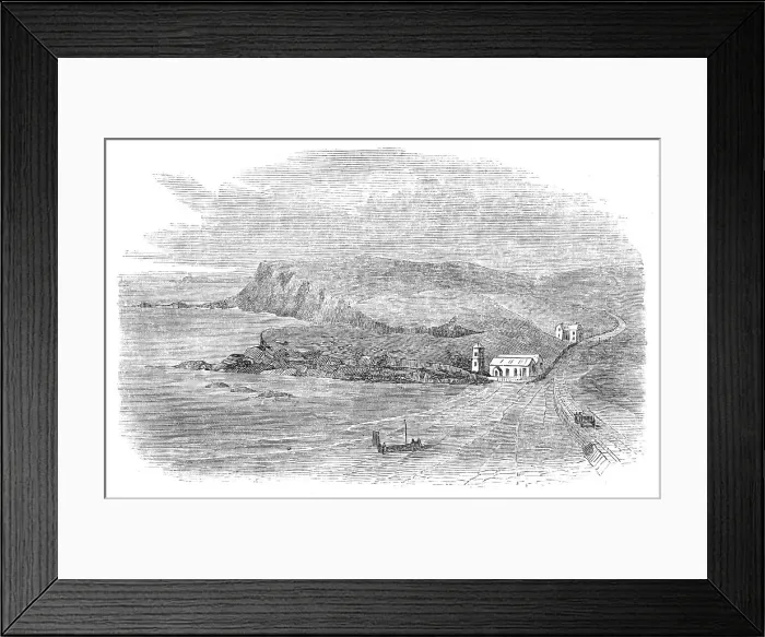 Framed Print : Gunwalloe Church, Cornwall, 1870. Creator: Unknown Framed Print : Gunwalloe Church, Cornwall, 1870. Creator: Unknown