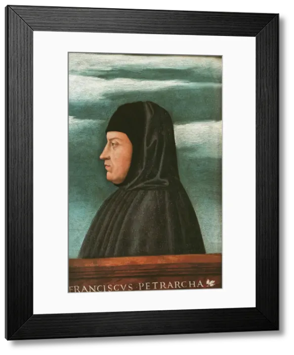 Framed Print : Portrait of Francesco Petrarca (1304-1379). Creator: Bonsignori; Francesco (c. 1460-1519) Framed Print : Portrait of Francesco Petrarca (1304-1379). Creator: Bonsignori; Francesco (c. 1460-1519)