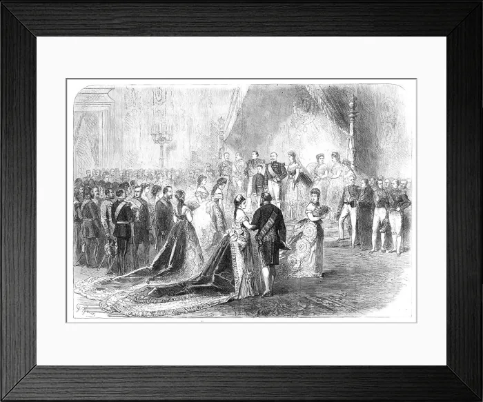 Framed Print : Reception of Ladies at the Tuileries on New-Year's Day, 1870. Creator: Unknown Framed Print : Reception of Ladies at the Tuileries on New-Year's Day, 1870. Creator: Unknown