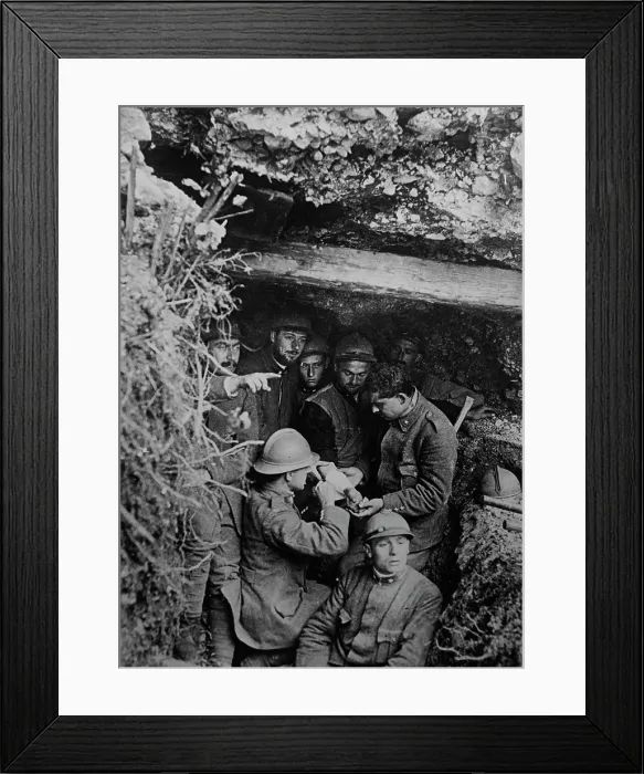 Framed Print : Bandaging wounded, between c1915 and c1920. Creator: Bain News Service Framed Print : Bandaging wounded, between c1915 and c1920. Creator: Bain News Service