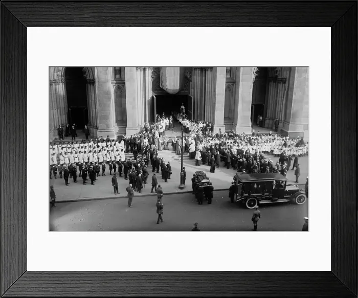 Framed Print : Farley funeral, 1918. Creator: Bain News Service Framed Print : Farley funeral, 1918. Creator: Bain News Service