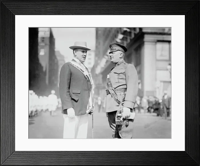 Framed Print : Col. E.C. Young, Col. Milton J. Forman, Chicago, 1916. Creator: Bain News Service Framed Print : Col. E.C. Young, Col. Milton J. Forman, Chicago, 1916. Creator: Bain News Service