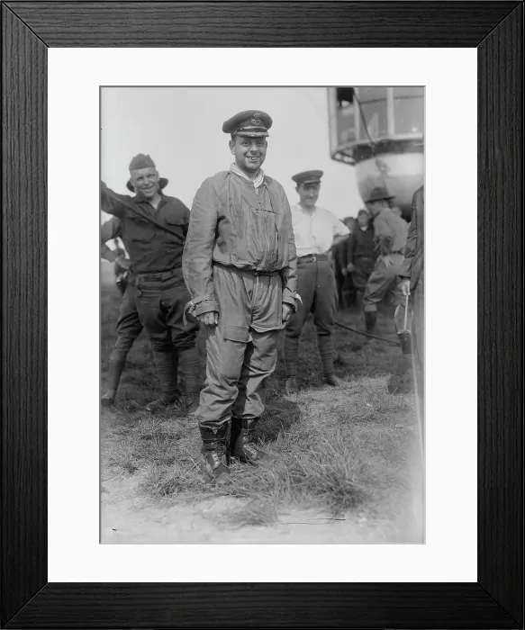 Framed Print : Commander Scott just off R-34, 1919. Creator: Bain News Service Framed Print : Commander Scott just off R-34, 1919. Creator: Bain News Service