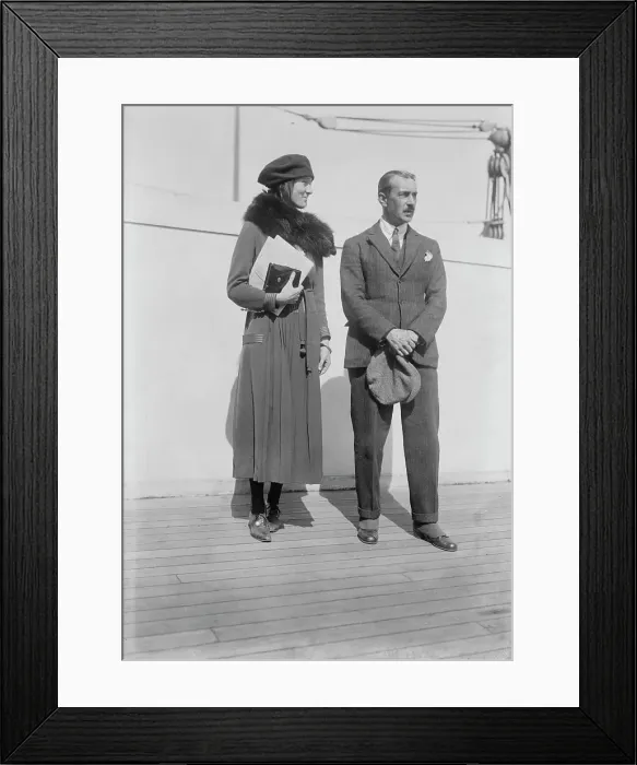 Framed Print : Count J. Bubua & Olga, between c1915 and c1920. Creator: Bain News Service