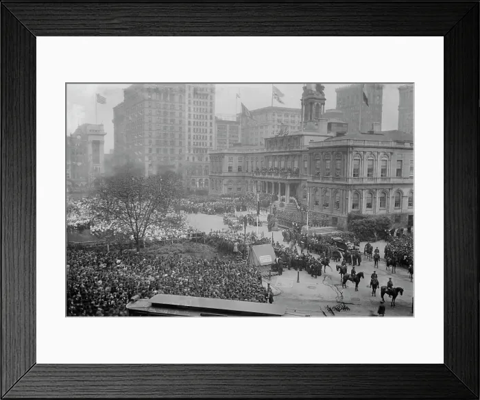 Framed Print : French Commission at City Hall, between c1915 and c1920. Creator: Bain News Service Framed Print : French Commission at City Hall, between c1915 and c1920. Creator: Bain News Service