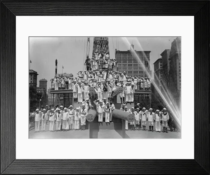 Framed Print : Junior Naval Scouts, 1917. Creator: Bain News Service Framed Print : Junior Naval Scouts, 1917. Creator: Bain News Service
