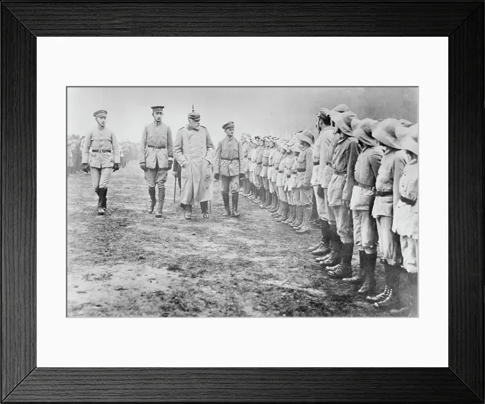Framed Print : Gen. Von Stenglin and Boy Scouts, Berlin, between c1910 and c1915. Creator: Bain News Service Framed Print : Gen. Von Stenglin and Boy Scouts, Berlin, between c1910 and c1915. Creator: Bain News Service