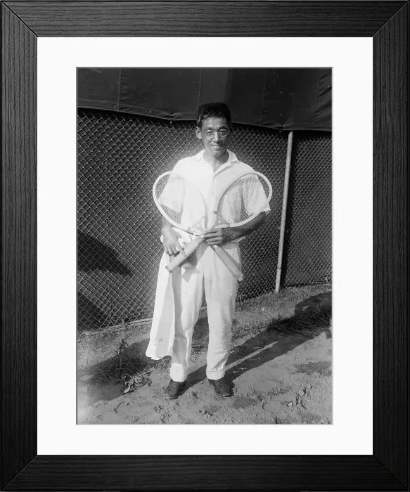 Framed Print : Kumagae [tennis], between c1915 and c1920. Creator: Bain News Service
