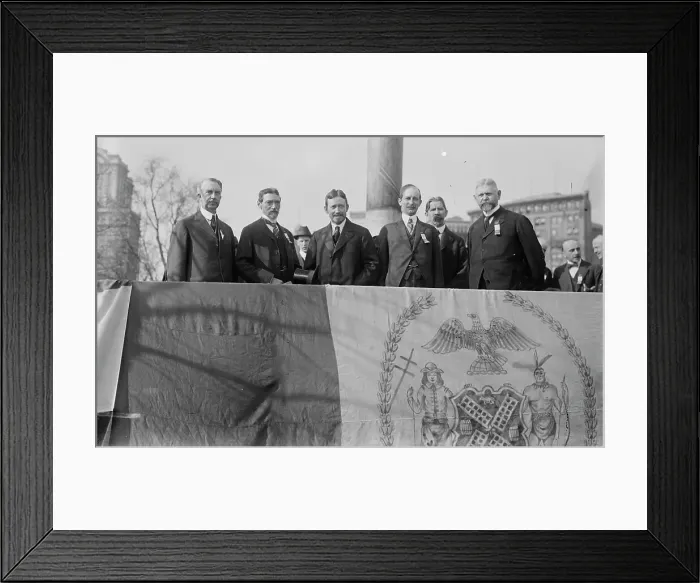 Framed Print : J.B. Pine, Lewis H. Pounds, George McAneny, G.F. Kunz, 1916. Creator: Bain News Service Framed Print : J.B. Pine, Lewis H. Pounds, George McAneny, G.F. Kunz, 1916. Creator: Bain News Service