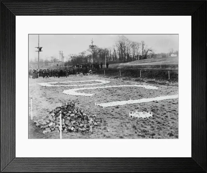 Framed Print : Landing mark, Bolling field, between c1915 and c1920. Creator: Bain News Service Framed Print : Landing mark, Bolling field, between c1915 and c1920. Creator: Bain News Service