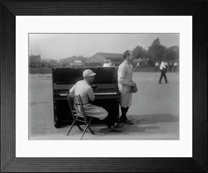Framed Print : Gus Van & Joe Schenck, Vaudeville comics (baseball), between c1915 and c1920. Creator: Bain News Service Framed Print : Gus Van & Joe Schenck, Vaudeville comics (baseball), between c1915 and c1920. Creator: Bain News Service