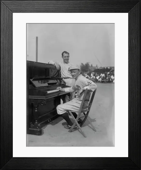 Framed Print : Gus Van & Joe Schenck, Vaudeville comics (baseball), between c1915 and c1920. Creator: Bain News Service Framed Print : Gus Van & Joe Schenck, Vaudeville comics (baseball), between c1915 and c1920. Creator: Bain News Service