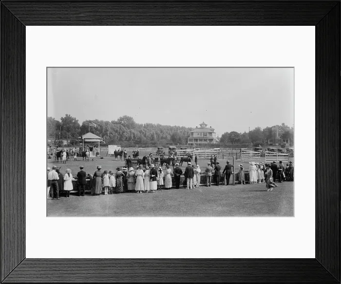 Framed Print : Long Branch, 1918, judging ponies, 1918. Creator: Bain News Service Framed Print : Long Branch, 1918, judging ponies, 1918. Creator: Bain News Service