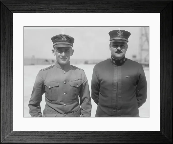 Framed Print : Lt. E.F. Stone & Lt. Com. R.A. Lavender, 1919. Creator: Bain News Service Framed Print : Lt. E.F. Stone & Lt. Com. R.A. Lavender, 1919. Creator: Bain News Service