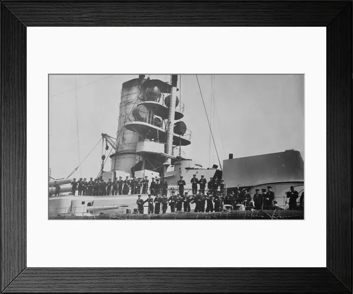 Framed Print : On the SMS Kaiser, between c1915 and c1920. Creator: Bain News Service Framed Print : On the SMS Kaiser, between c1915 and c1920. Creator: Bain News Service