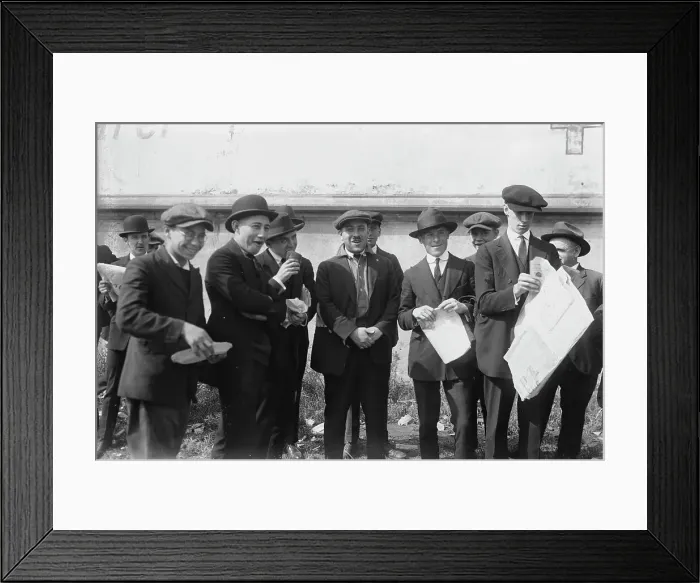 Framed Print : Outside Ebbets Field, between c1915 and c1920. Creator: Bain News Service Framed Print : Outside Ebbets Field, between c1915 and c1920. Creator: Bain News Service