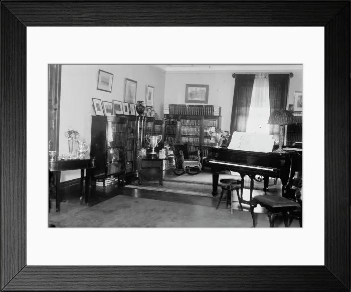 Framed Print : Parlor of Hughes home, between c1915 and c1920. Creator: Bain News Service Framed Print : Parlor of Hughes home, between c1915 and c1920. Creator: Bain News Service