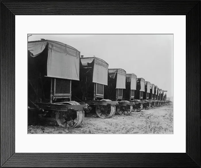 Framed Print : Marine trucks, between c1915 and c1920. Creator: Bain News Service Framed Print : Marine trucks, between c1915 and c1920. Creator: Bain News Service