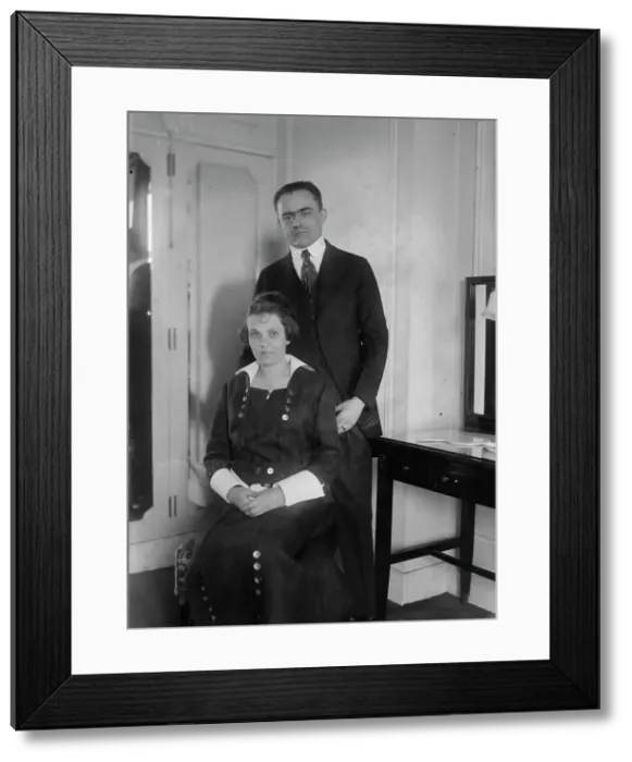 Framed Print : Charles Pergler & wife Ella Maria Strunc Pergler, between c1915 and c1920. Creator: Bain News Service Framed Print : Charles Pergler & wife Ella Maria Strunc Pergler, between c1915 and c1920. Creator: Bain News Service