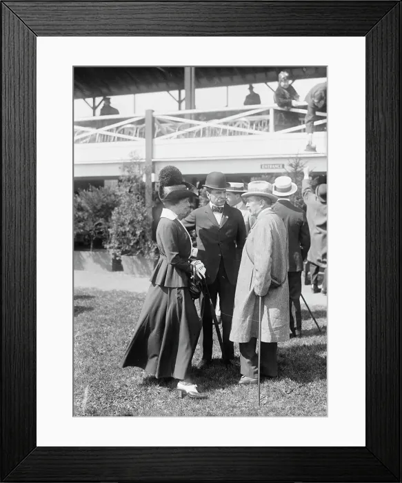 Framed Print : Perry Belmont & wife, 1916. Creator: Bain News Service Framed Print : Perry Belmont & wife, 1916. Creator: Bain News Service