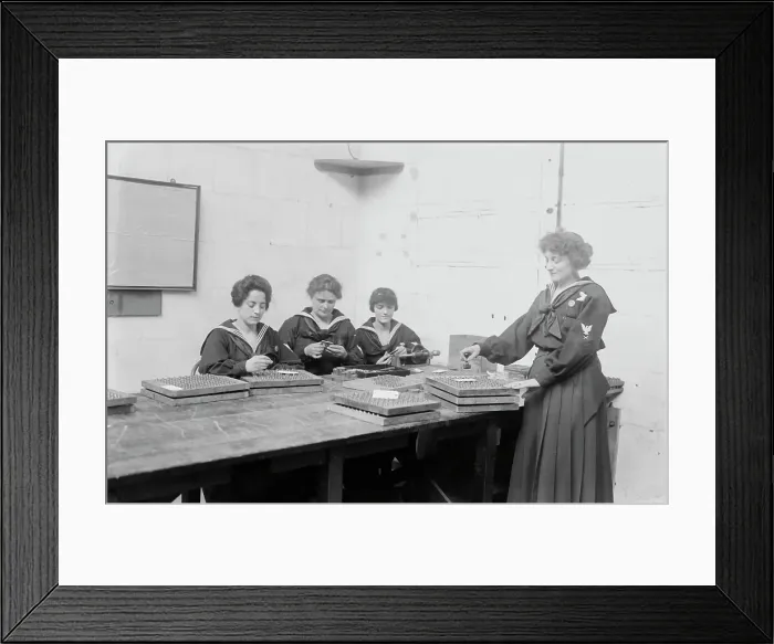 Framed Print : Naval Primer Assembly, between c1915 and c1920. Creator: Bain News Service Framed Print : Naval Primer Assembly, between c1915 and c1920. Creator: Bain News Service