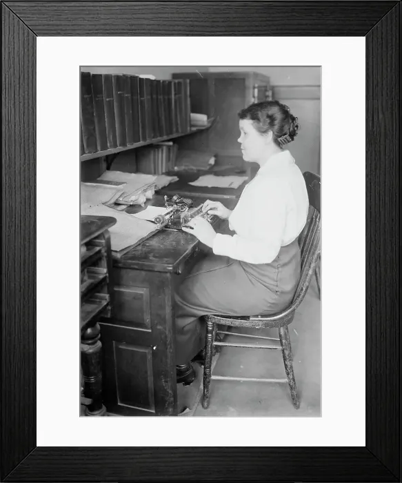 Framed Print : Kath. McGirr, Deaf, Dumb & Blind. between c1910 and c1915. Creator: Bain News Service Framed Print : Kath. McGirr, Deaf, Dumb & Blind. between c1910 and c1915. Creator: Bain News Service