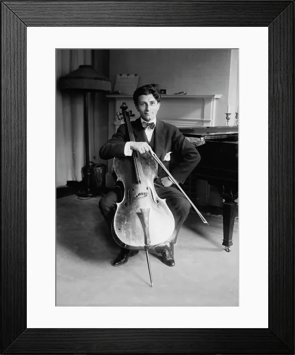 Framed Print : Michael Penha [with cello], between c1915 and c1920. Creator: Bain News Service