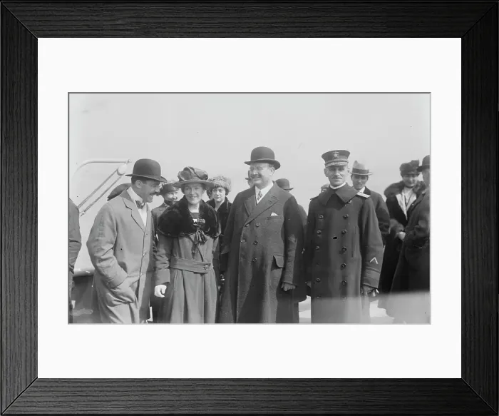 Framed Print : Mrs. Sims, Hylan, Adm. Burrage, between c1915 and c1920. Creator: Bain News Service Framed Print : Mrs. Sims, Hylan, Adm. Burrage, between c1915 and c1920. Creator: Bain News Service