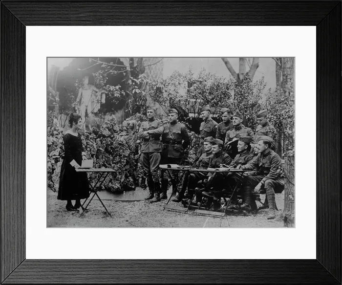 Framed Print : Learning French at Grenoble, between c1915 and c1920. Creator: Bain News Service Framed Print : Learning French at Grenoble, between c1915 and c1920. Creator: Bain News Service