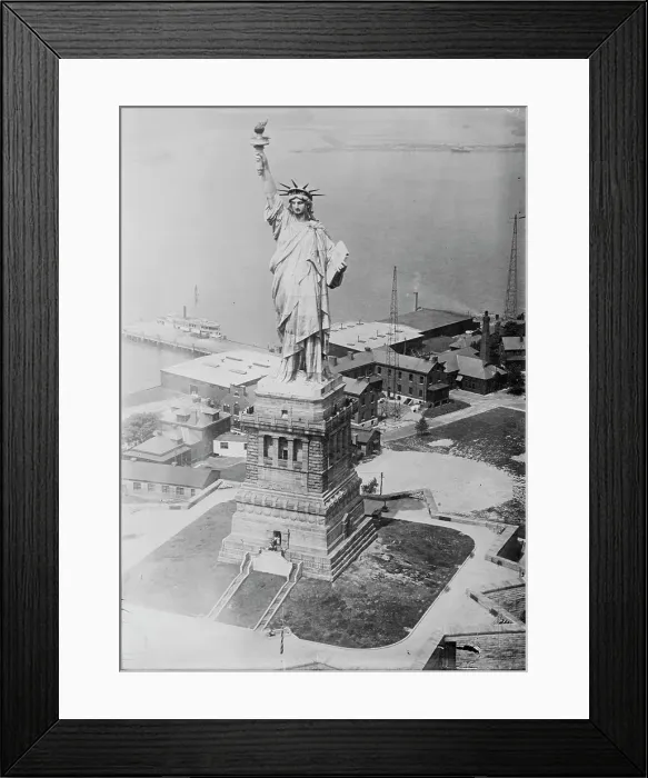 Framed Print : Liberty from army plane, between c1915 and c1920. Creator: Bain News Service Framed Print : Liberty from army plane, between c1915 and c1920. Creator: Bain News Service