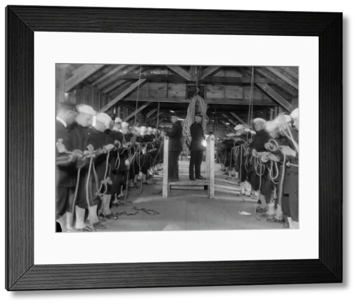 Framed Print : Tying knots, between c1915 and c1920. Creator: Bain News Service Framed Print : Tying knots, between c1915 and c1920. Creator: Bain News Service
