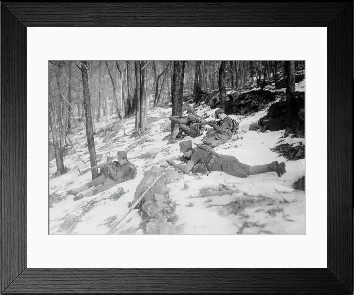 Framed Print : N.Y. National Guard manouevres, Peekskill, 1915. Creator: Bain News Service Framed Print : N.Y. National Guard manouevres, Peekskill, 1915. Creator: Bain News Service