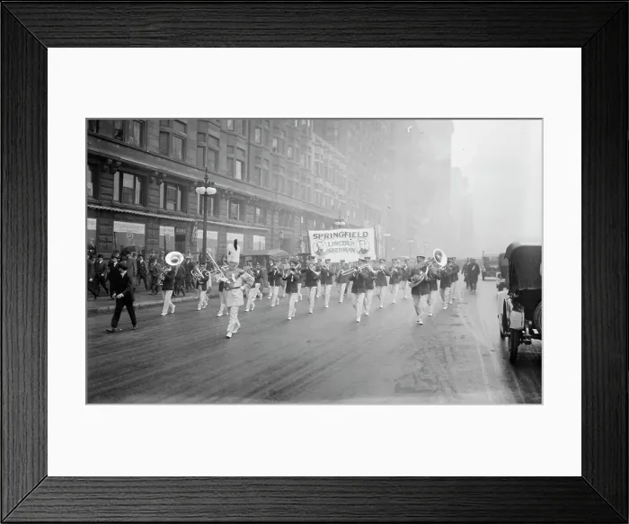 Framed Print : Sherman Boosters Parade, between c1915 and c1920. Creator: Bain News Service Framed Print : Sherman Boosters Parade, between c1915 and c1920. Creator: Bain News Service