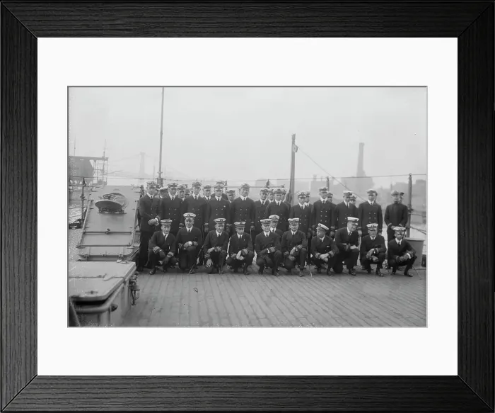 Framed Print : Officers of TENNESSEE, between c1915 and c1920. Creator: Bain News Service Framed Print : Officers of TENNESSEE, between c1915 and c1920. Creator: Bain News Service