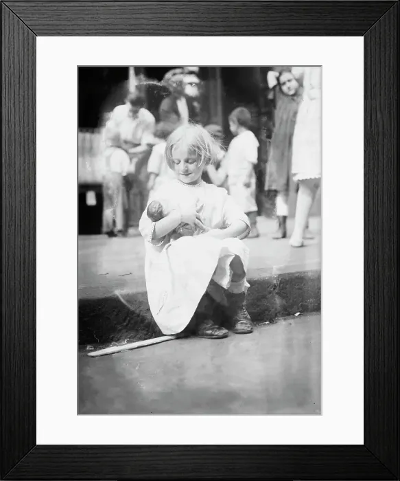 Framed Print : On a play Street, New York, between c1910 and c1915. Creator: Bain News Service Framed Print : On a play Street, New York, between c1910 and c1915. Creator: Bain News Service