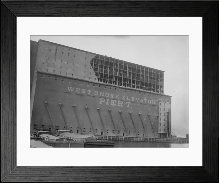 Framed Print : Weehawken Elevator, 1915. Creator: Bain News Service Framed Print : Weehawken Elevator, 1915. Creator: Bain News Service