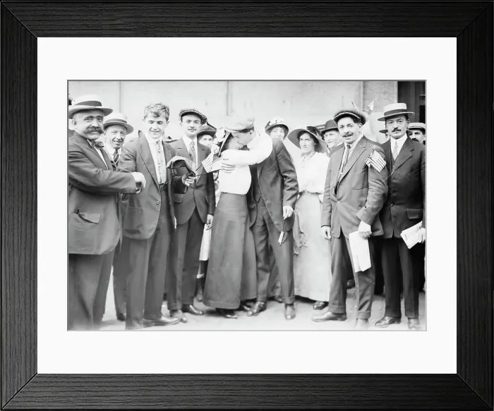 Framed Print : On LA LORRAINE, 1914. Creator: Bain News Service Framed Print : On LA LORRAINE, 1914. Creator: Bain News Service
