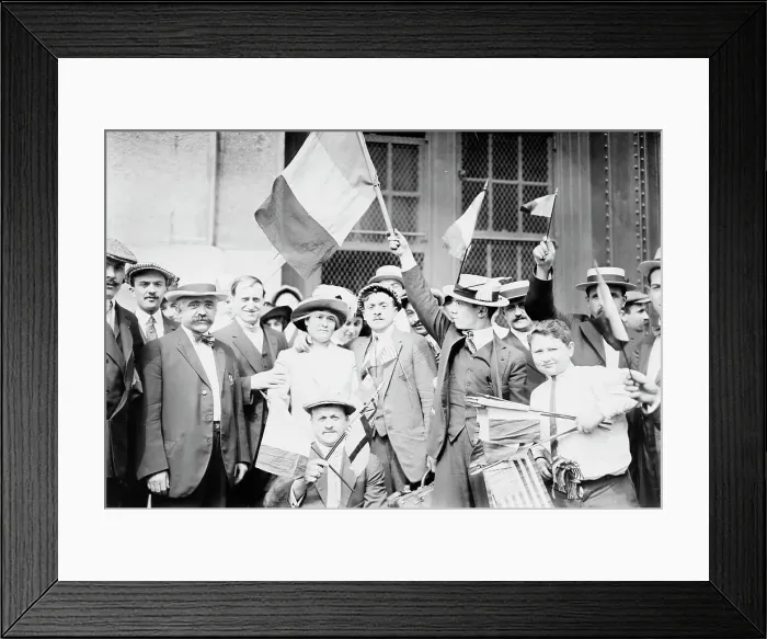 Framed Print : On LA LORRAINE, 1914. Creator: Bain News Service Framed Print : On LA LORRAINE, 1914. Creator: Bain News Service