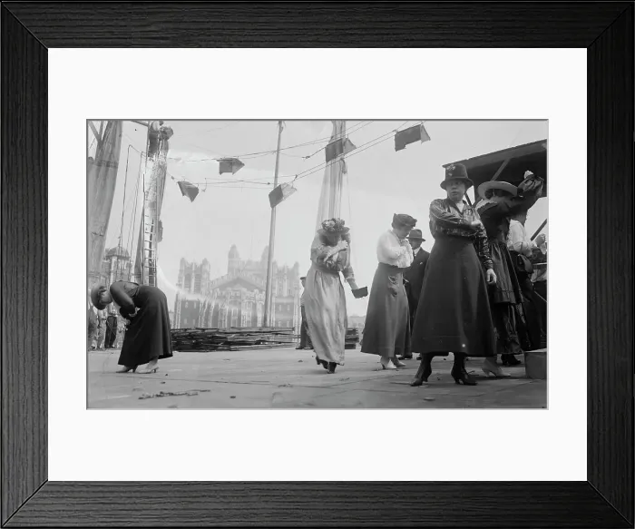 Framed Print : Opera artists at stadium, 1916. Creator: Bain News Service Framed Print : Opera artists at stadium, 1916. Creator: Bain News Service