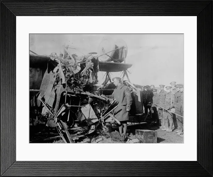 Framed Print : Wrecked GOTHA, 1917. Creator: Bain News Service Framed Print : Wrecked GOTHA, 1917. Creator: Bain News Service