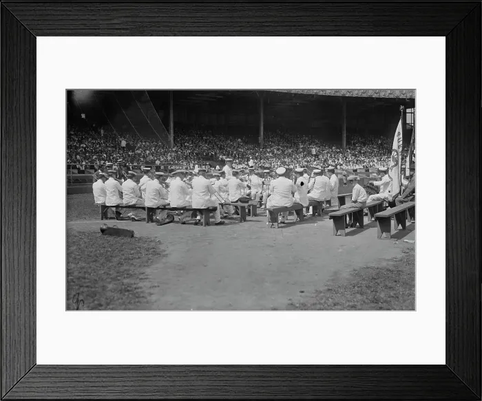 Framed Print : Subway band, (1917?). Creator: Bain News Service Framed Print : Subway band, (1917?). Creator: Bain News Service