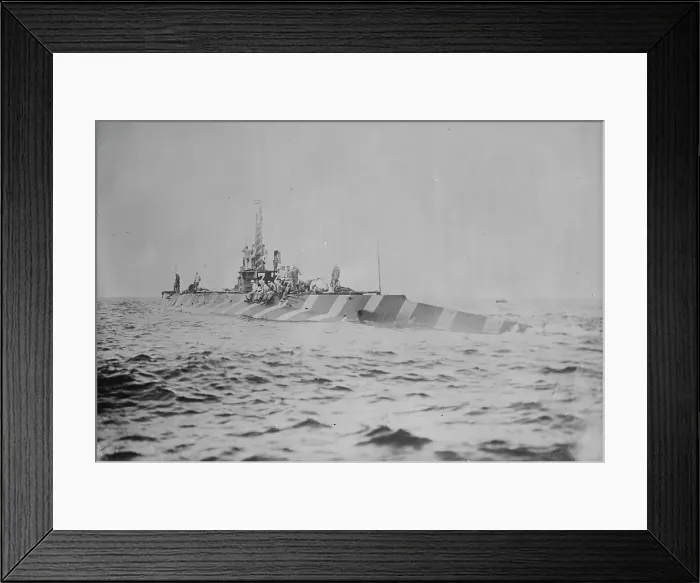 Framed Print : Submarine, American, 1916. Creator: Bain News Service Framed Print : Submarine, American, 1916. Creator: Bain News Service